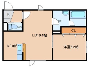 神楽4･12 ｴｺﾜﾝﾊｳｽの物件間取画像